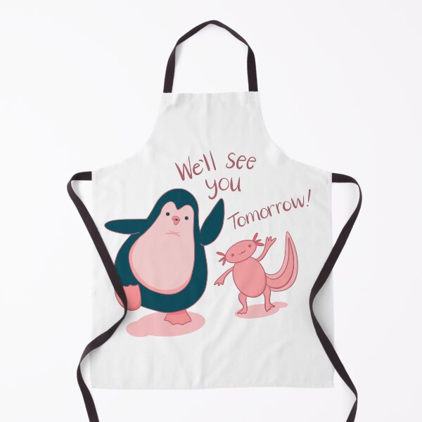 Item preview, Axolotl and Penguin Friend (Rose Tint) designed and sold by makell-creates.