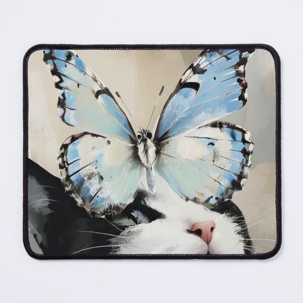 Item preview, Cat and Butterfly  designed and sold by Aisha  Hamza.