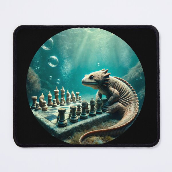 Item preview, Salamander Playing Chess designed and sold by Caseymax.
