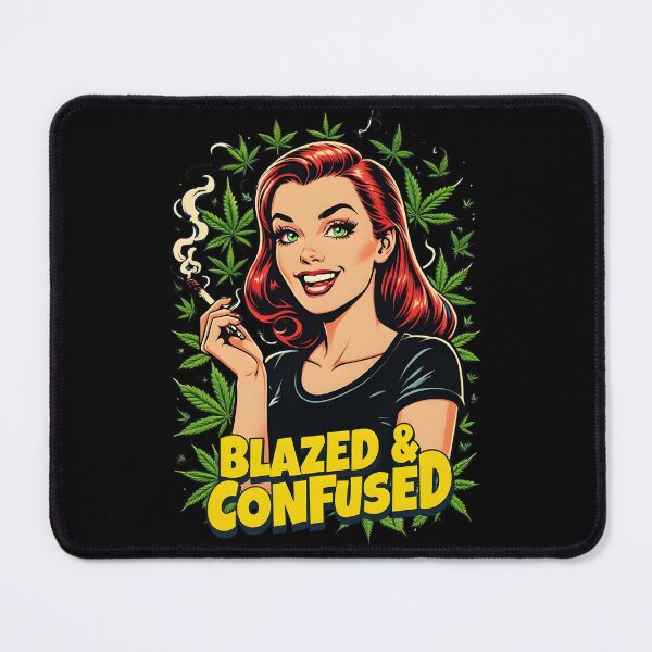 Item preview, Blazed and confused 420 marijuana design designed and sold by EccentricsByE.
