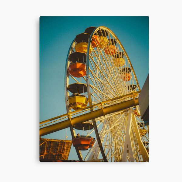 Item preview, Golden Hour at Santa Monica Pier Ferris Wheel designed and sold by LBMEprints.