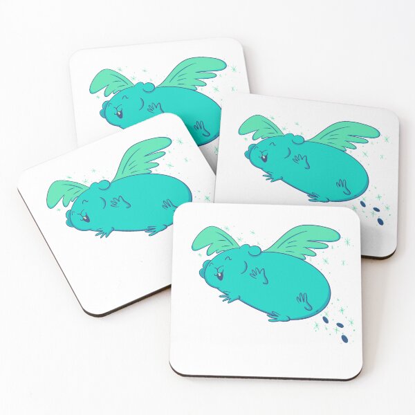 Item preview, Guinea Pigasus (Neon Blue) designed and sold by makell-creates.