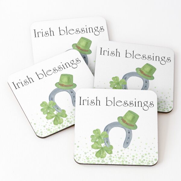 Item preview, Irish Blessings - Horseshoe & Shamrock Luck designed and sold by SugarPix Designs.