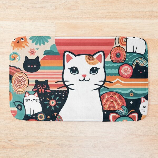 Item preview, Whimsical Cosmic Cats designed and sold by studiobrazuka.