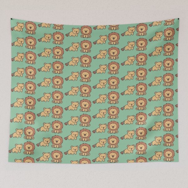 Item preview, lion & lioness designed and sold by anacarolinaflr.