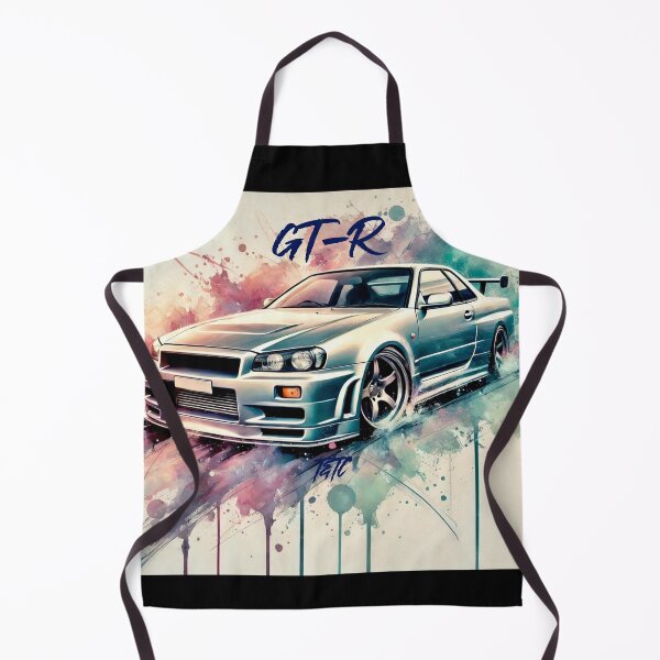 Item preview, Watercolor Drift: R34 Skyline GT-R designed and sold by ThrottleNThread.