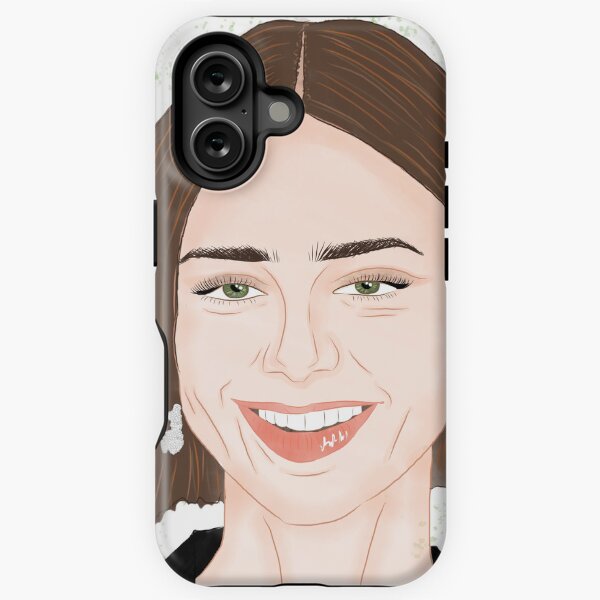Artikel-Vorschau von Lily Collins lächelt, designt und verkauft von MAVNALE.