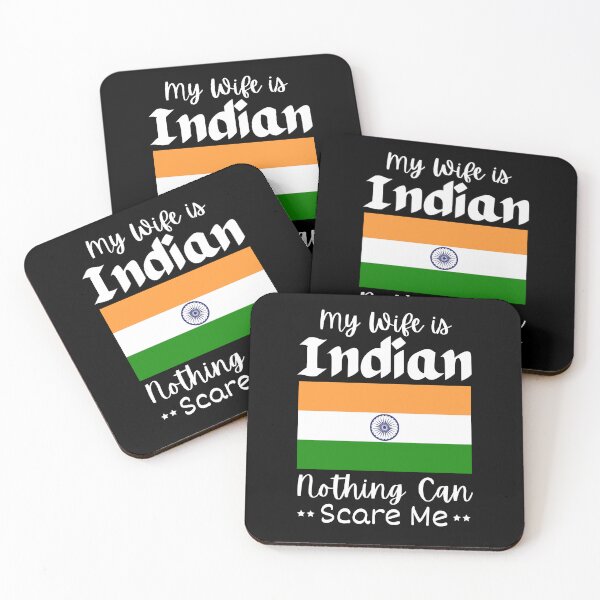 Item preview, My Wife Is Indian Nothing Can Scare me Indian Wife Husband Gift designed and sold by MouDantArts.
