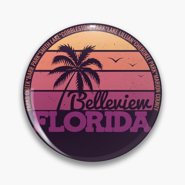 Item preview, Belleview Florida Retro Sunset Local Pride Logo designed and sold by CRHPOD20.