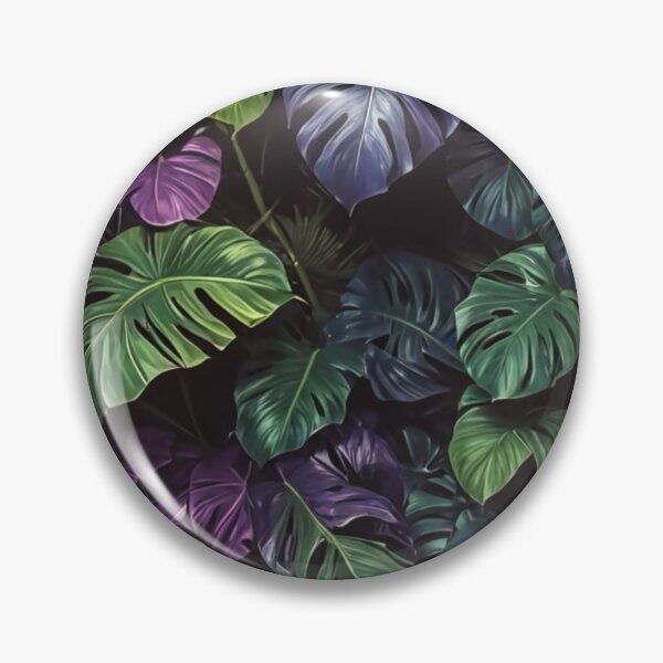 Item preview, Monstera with Shades of Purple - Aesthetic Tropical Plants Foliage - Greenery - Fresh Dense Plants - Vegetation After Rain designed and sold by MyArt23.
