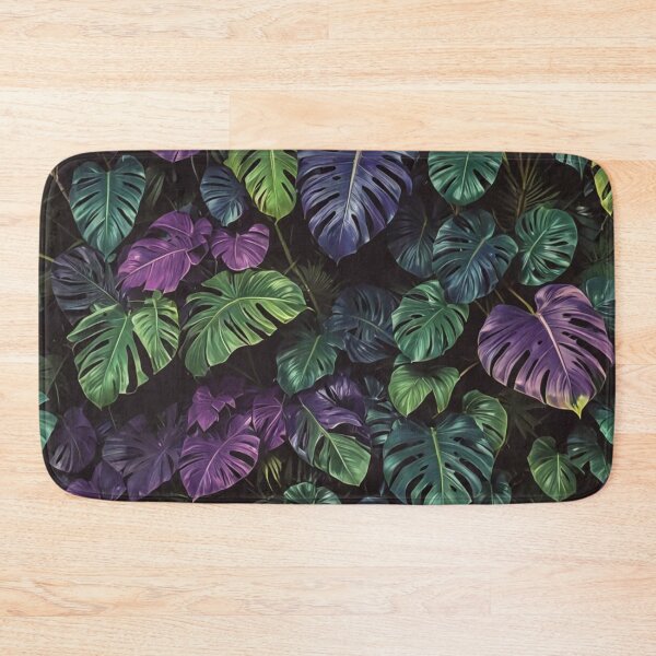Item preview, Monstera with Shades of Purple - Aesthetic Tropical Plants Foliage - Greenery - Fresh Dense Plants - Vegetation After Rain designed and sold by MyArt23.