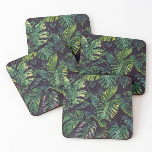 Item preview, Monstera with Shades of Purple - Aesthetic Tropical Plants Foliage - Greenery - Fresh Dense Plants - Vegetation After Rain designed and sold by MyArt23.