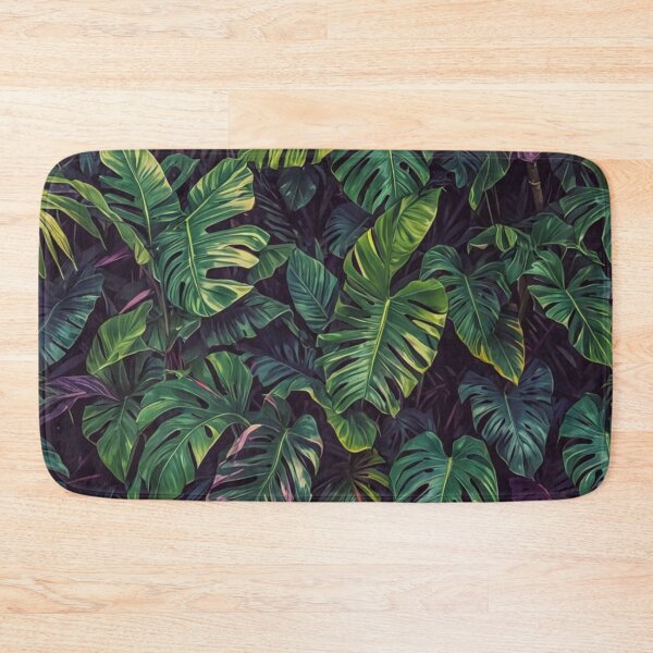 Item preview, Monstera with Shades of Purple - Aesthetic Tropical Plants Foliage - Greenery - Fresh Dense Plants - Vegetation After Rain designed and sold by MyArt23.