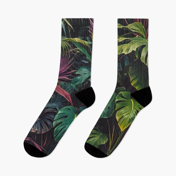 Item preview, Monstera with Shades of Purple and Pink - Aesthetic Tropical Plants Foliage - Greenery - Fresh Dense Plants - Vegetation After Rain designed and sold by MyArt23.