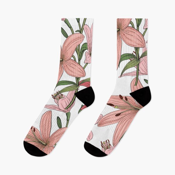Item preview, Elegant Asiatic Lily Floral Pattern designed and sold by cosmiccircles01.