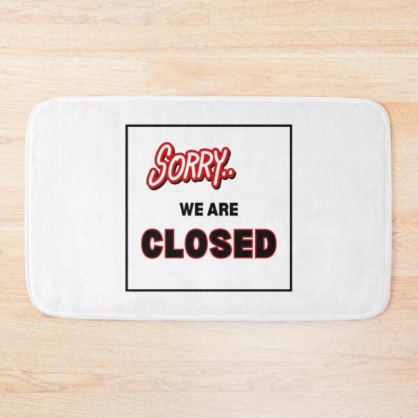 Item preview, Sorry We Are Closed, Sign, Shop, Business, Red, Black Signage designed and sold by AASparksDesigns.