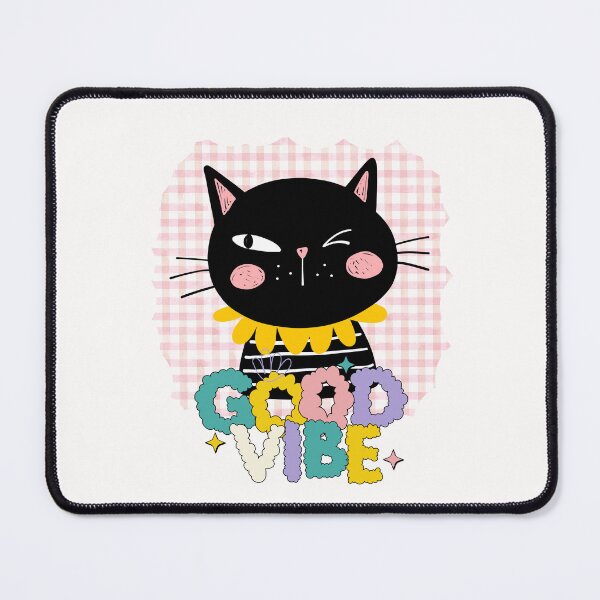Item preview, winking cat good vibes designed and sold by lino4king.