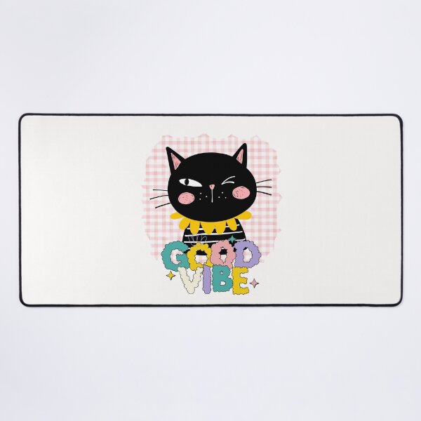 Item preview, winking cat good vibes designed and sold by lino4king.