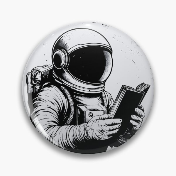 Item preview, Astronaut Bookworm – Minimalist Space Adventure designed and sold by Dino-Lune.
