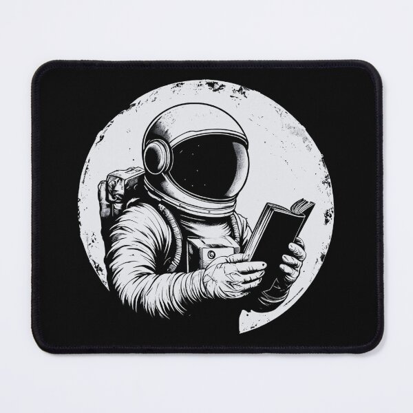 Item preview, Astronaut Bookworm – Minimalist Space Adventure designed and sold by Dino-Lune.