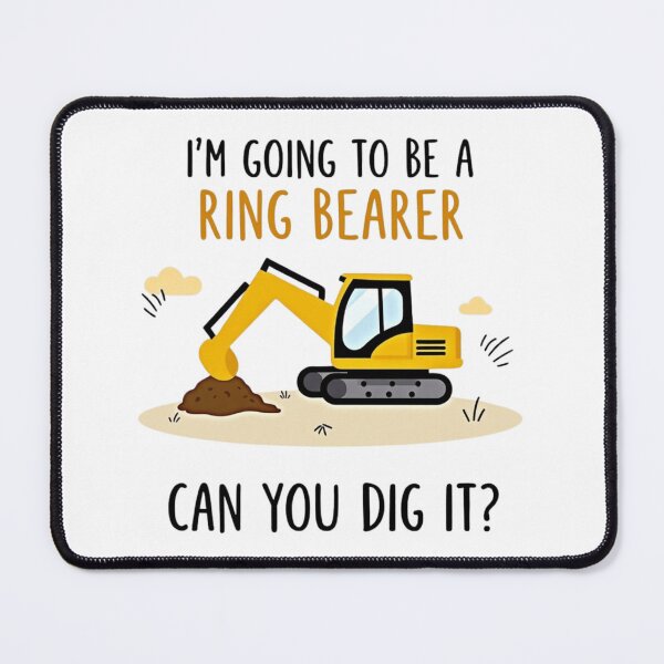 Item preview, Ring Bearer Excavator – Funny Wedding Construction Design designed and sold by haitrieuic96.