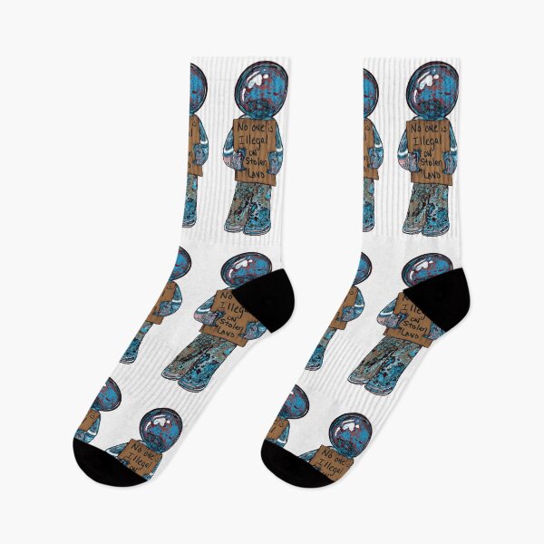 Item preview, No One Is Illegal on Stolen Land | Resist & Rise | My Dude Series designed and sold by aadventures.