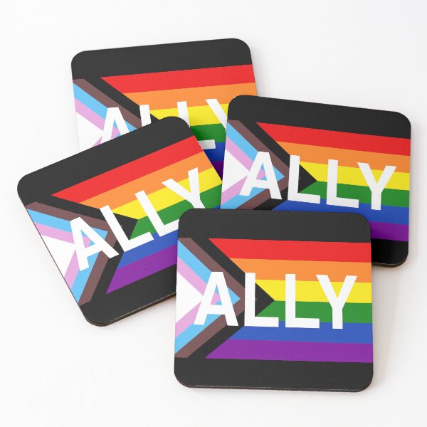 Item preview, Progress Pride Flag Ally designed and sold by nukartDesigns.
