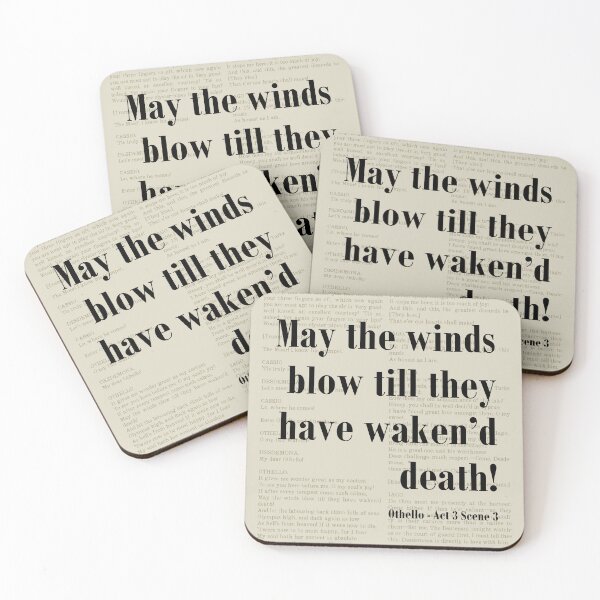 Item preview, Wakened Death Othello Shakespeare Quote Literature designed and sold by kakarikihill.