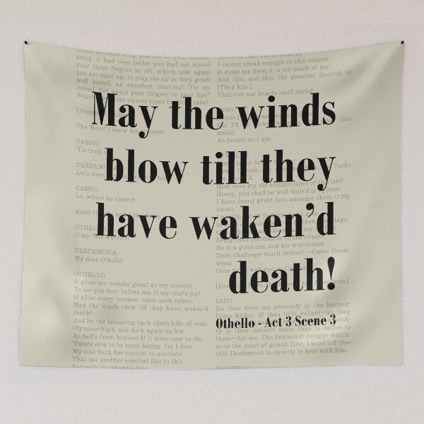 Artikelvorschau, Wakened Death Othello Shakespeare Zitat Literatur entworfen und verkauft von kakarikihill.