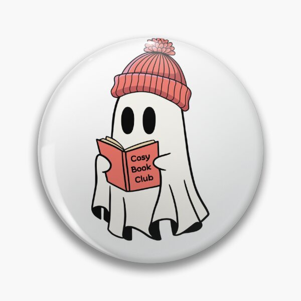 Artikelvorschau, Cozy Ghost Book Club – Niedliches, gruseliges Lesedesign entworfen und verkauft von AlmostSilent.