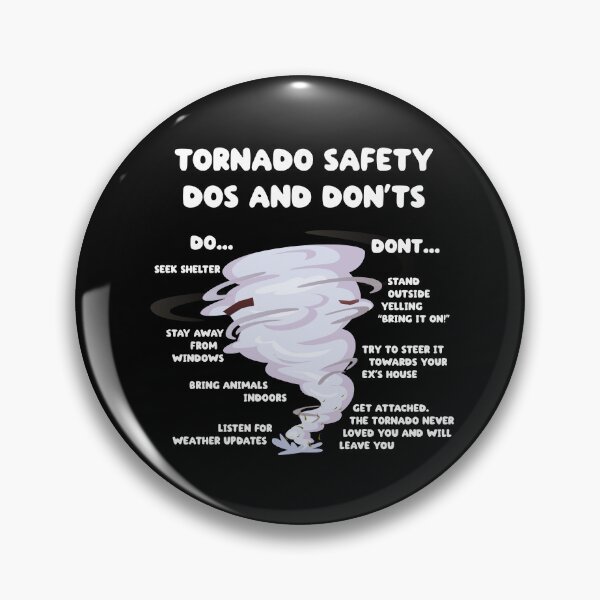 Artikelvorschau, Verhaltensregeln bei Tornados – Überleben bei Tornados (auf dunklen Farben) entworfen und verkauft von messy-nessie.