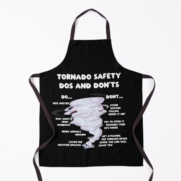 Item preview, Tornado dos and don'ts - tornado survival (on dark colors) designed and sold by messy-nessie.