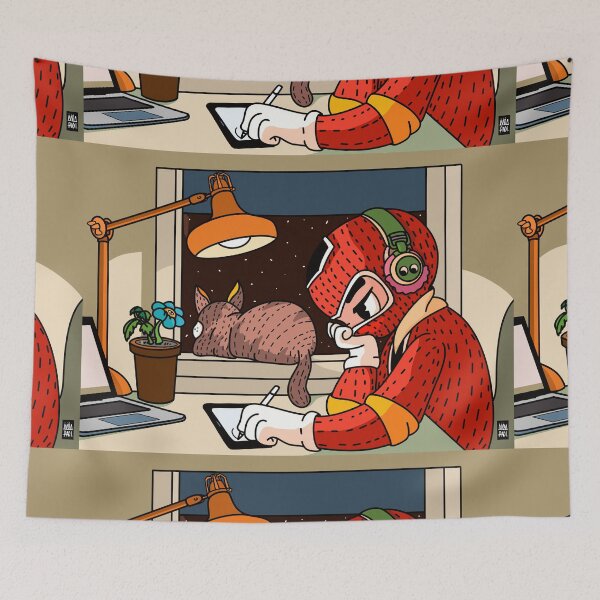 Item preview, LOFI MUSIC WORK FROM HOME AESTHETIC CALMPOSTER designed and sold by aydapadi.