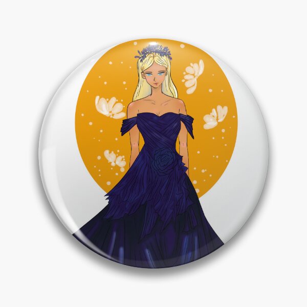 Artikelvorschau, Prinzessin in blau gewachsenen blonden Haaren Mode-Illustration entworfen und verkauft von tenkenryujin.