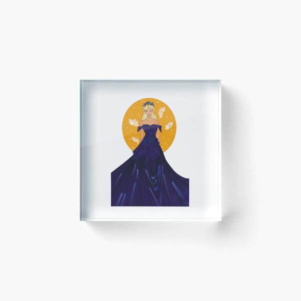 Artikelvorschau, Prinzessin in blau gewachsenen blonden Haaren Mode-Illustration entworfen und verkauft von tenkenryujin.