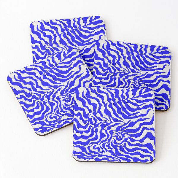 Item preview, Classic Blue Nordic Matisse Leaves designed and sold by MaiZephyr.
