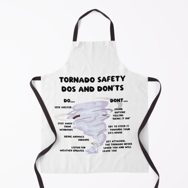 Item preview, Tornado dos and don'ts - tornado survival (on light colors) designed and sold by messy-nessie.