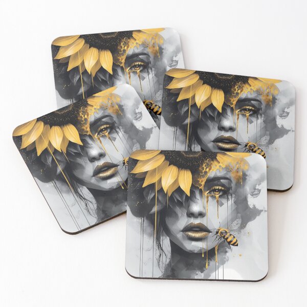 Item preview, Golden Essence: A Surreal Fusion of Nature and Art designed and sold by Spiritveil.