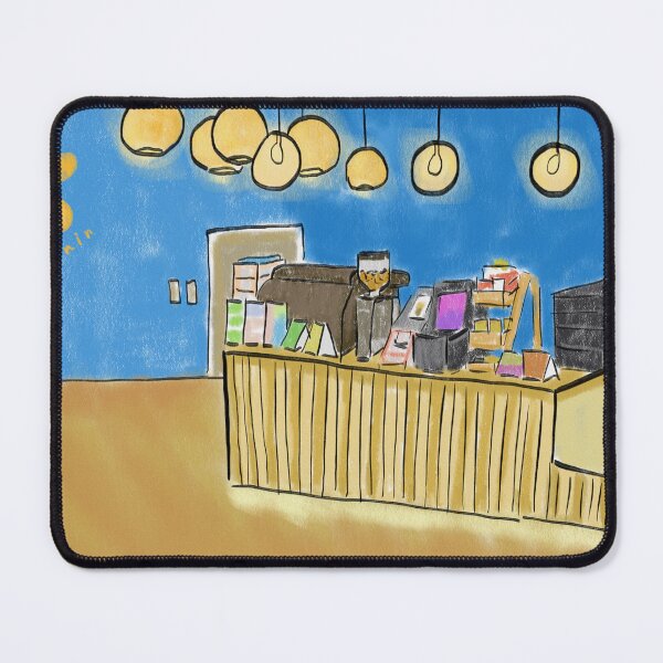 Item preview, Cafe Amazon cafe interior illustration by digital art designed and sold by Ammi77.
