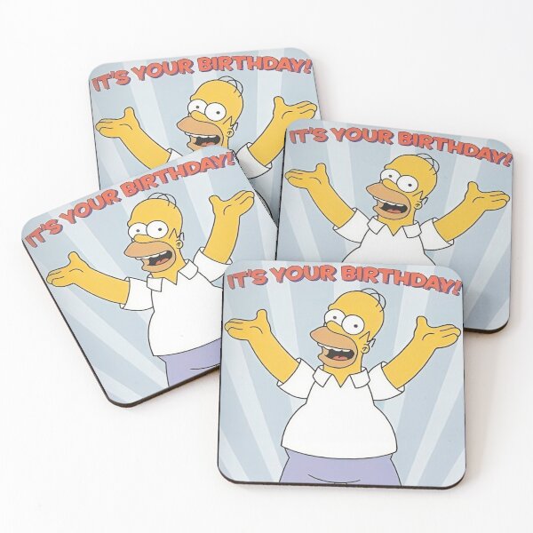 Item preview, Homer- Happy Birthday designed and sold by YChangShop.