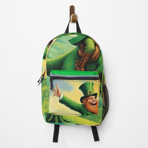Item preview, Leprechaun Riding a T-Rex designed and sold by ProDimension.