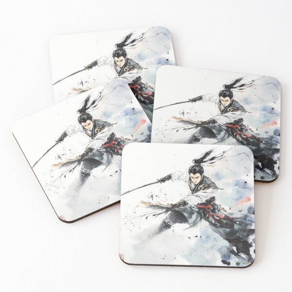 Item preview, Soaring Warrior: A Dance of Ink and Wind designed and sold by Spiritveil.