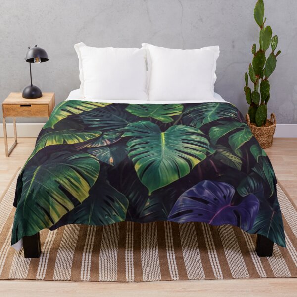 Item preview, Monstera with Shades of Purple - Aesthetic Tropical Plants Foliage - Greenery - Fresh Dense Plants - Vegetation designed and sold by MyArt23.
