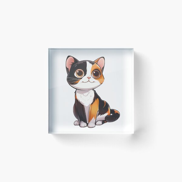Item preview, Cute cartoon kitten designed and sold by Stickermagician.