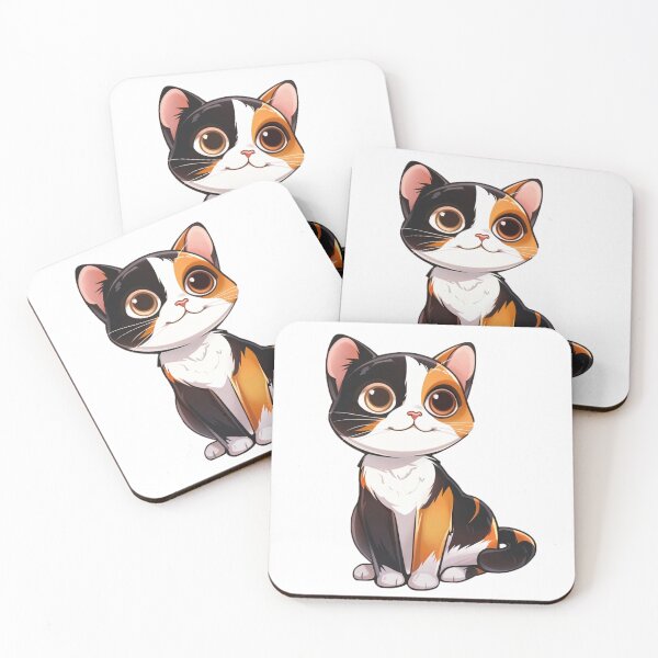 Item preview, Cute cartoon kitten designed and sold by Stickermagician.