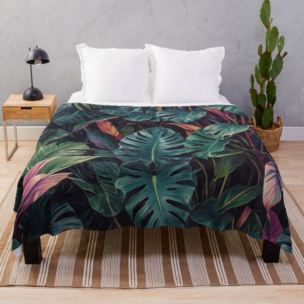 Item preview, Monstera with Shades of Purple and Pink - Aesthetic Tropical Plants Foliage - Greenery - Fresh Dense Plants - Vegetation designed and sold by MyArt23.
