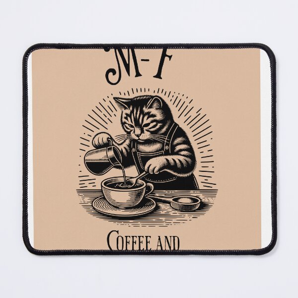 Item preview, Cat at work with Coffee designed and sold by AzSwag.