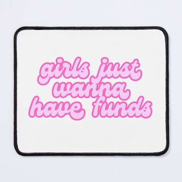 Item preview, Girls Just Wanna Have Funds Pink Decal designed and sold by ha11e11.