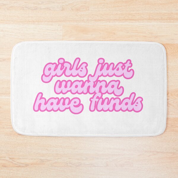 Item preview, Girls Just Wanna Have Funds Pink Decal designed and sold by ha11e11.
