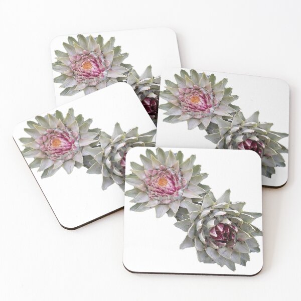 Item preview, artichoke flower white background designed and sold by Lizzilzil.
